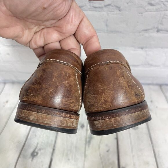 Cole Haan Loafer Shoes Men Size 9D Brown Leather Slip On Tassel Preppy Office - Picture 7 of 13